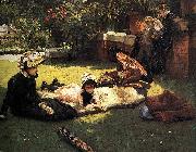 James Tissot In the Sunshine oil painting on canvas